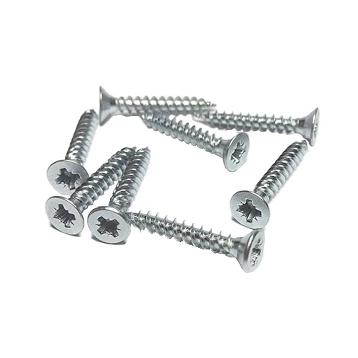 Cross Recessed Countersunk Twinthread Woodscrews Zinc Plated