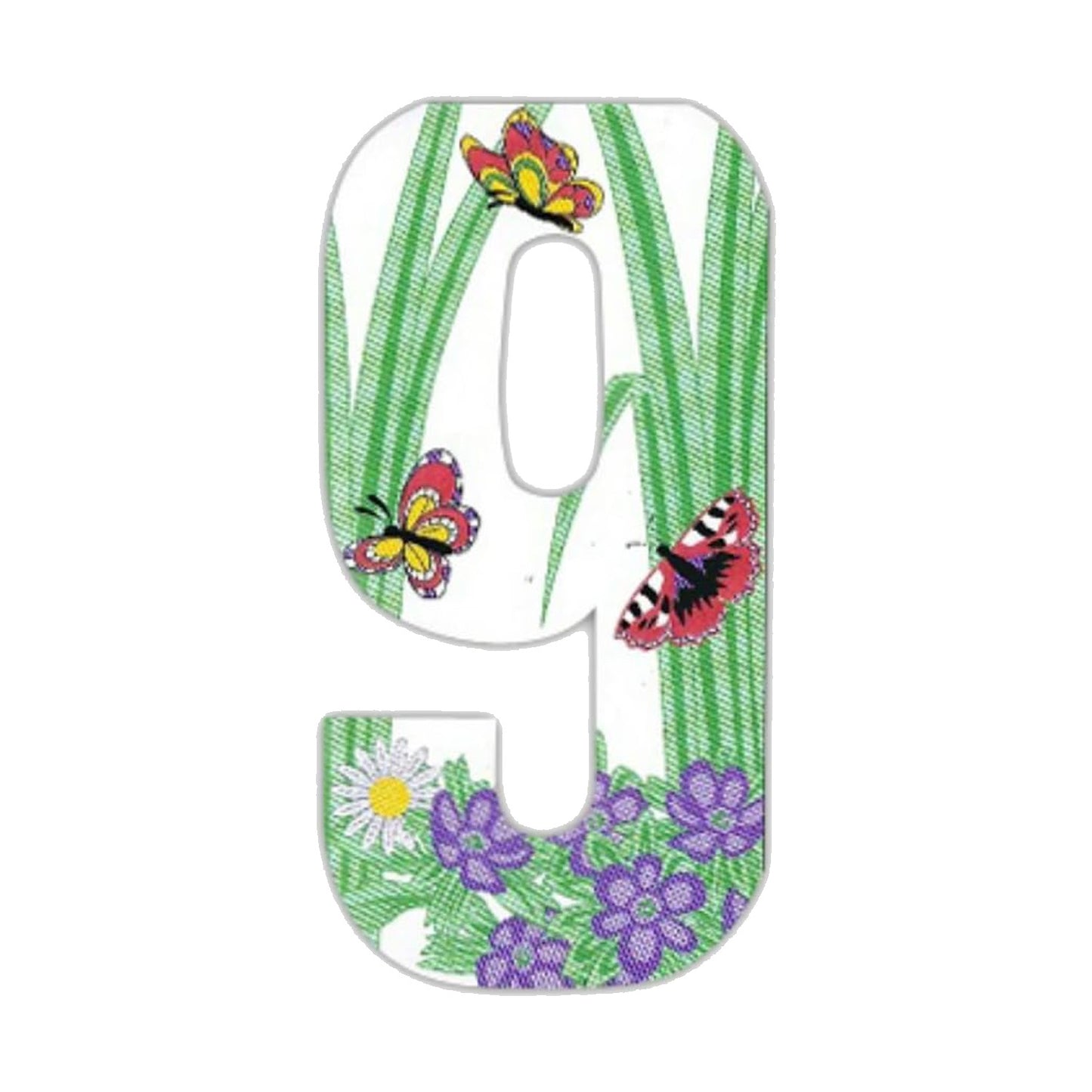 Butterfly Wheelie Bin Numbers 170mm