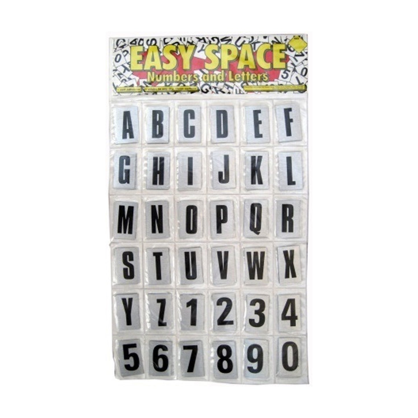Easy Space Numbers & Letters (Silver)