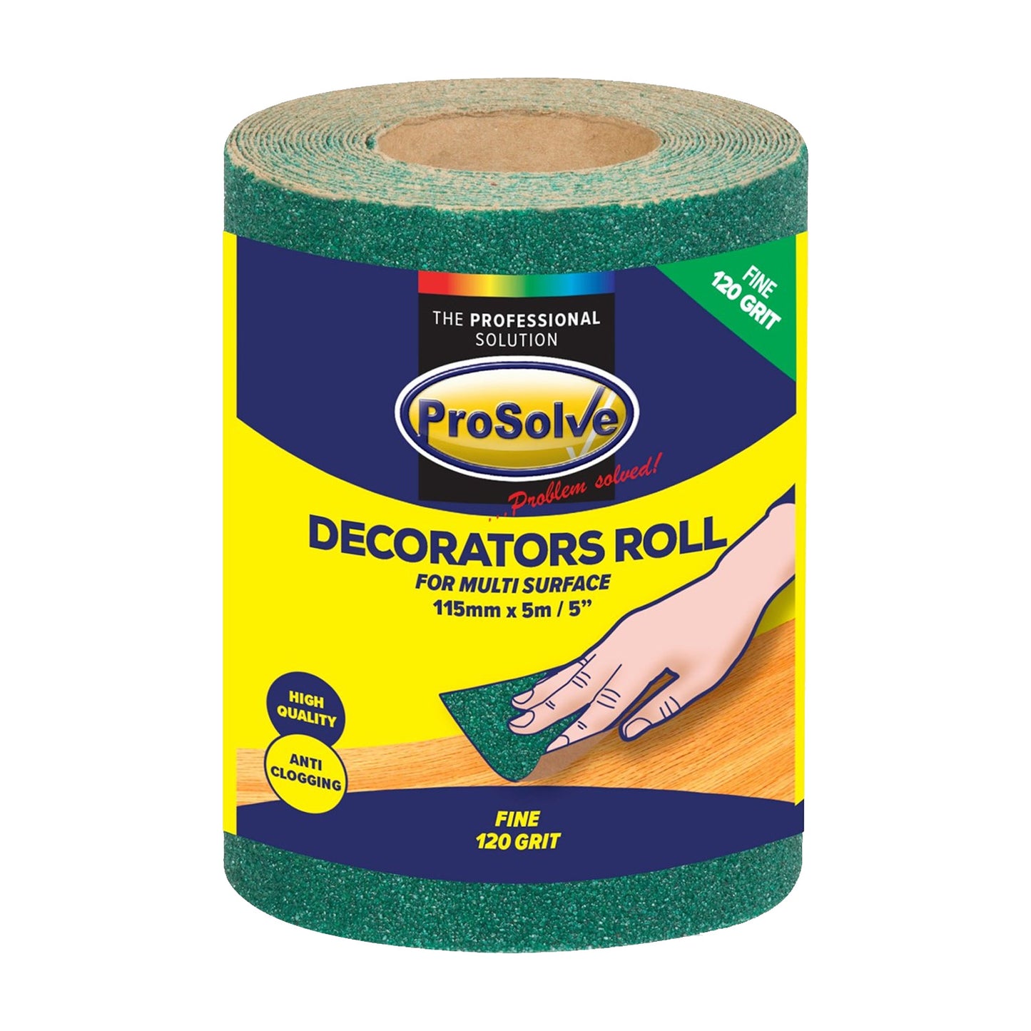Green Sandpaper Rolls (115mm x 5m)