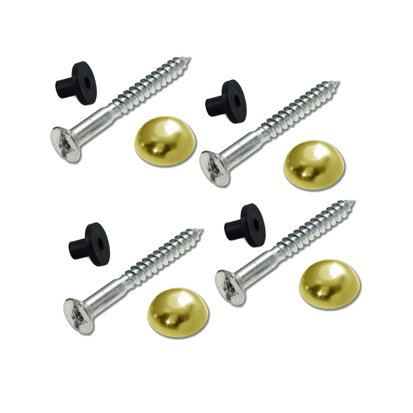 Mirror Screws c/w Dome Caps and Washers