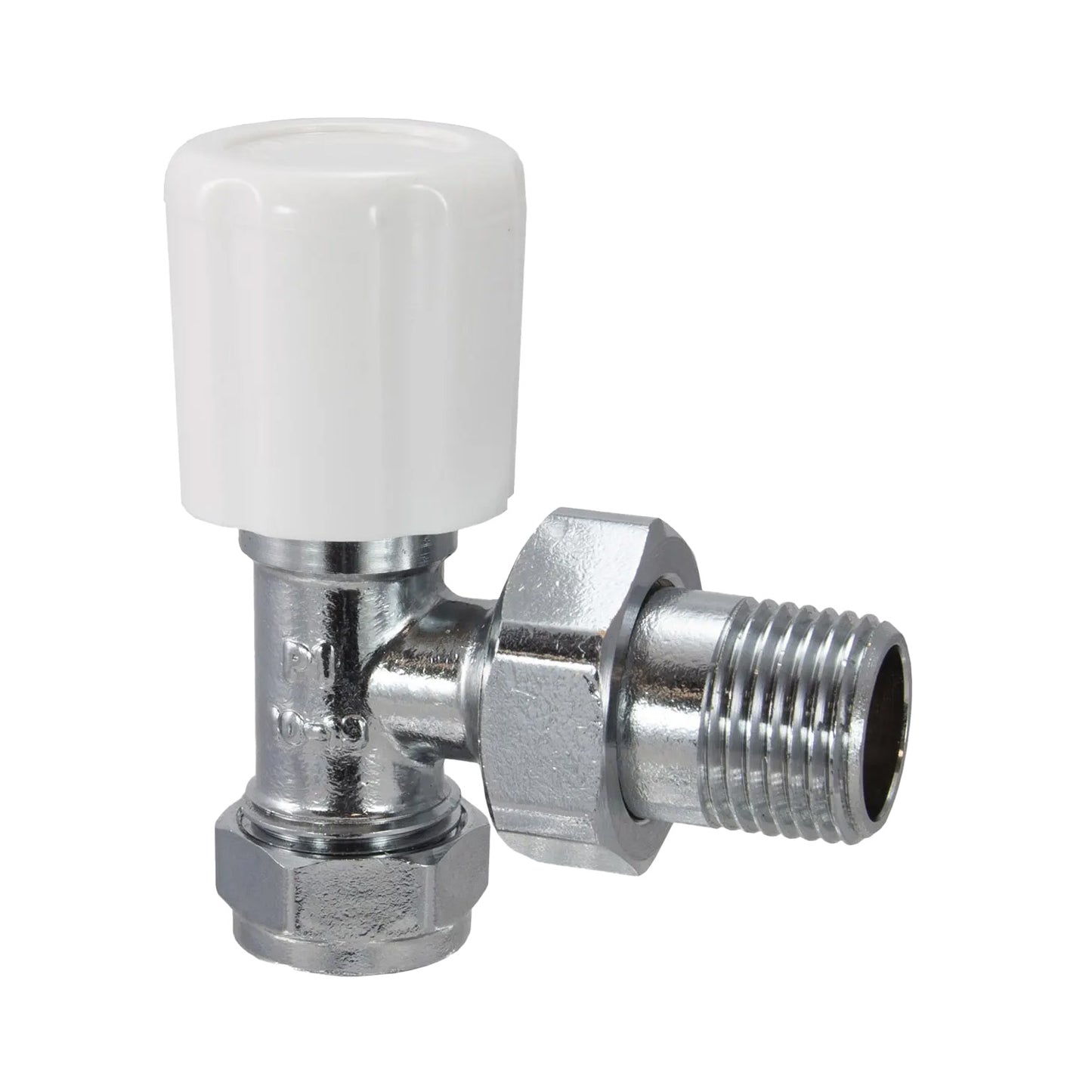 15mm Chrome Angled Radiator Valve
