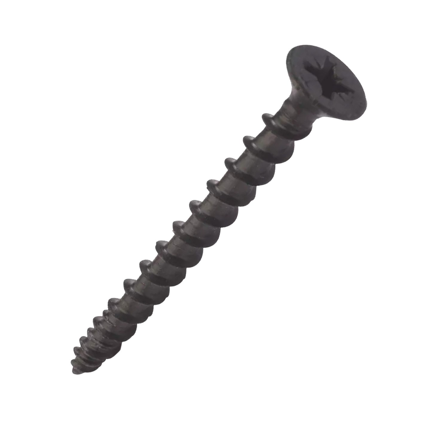 Cross Recessed Countersunk Woodscrews Black