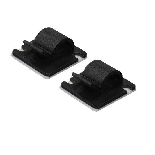 Self-Adhesive Black Cable Clips