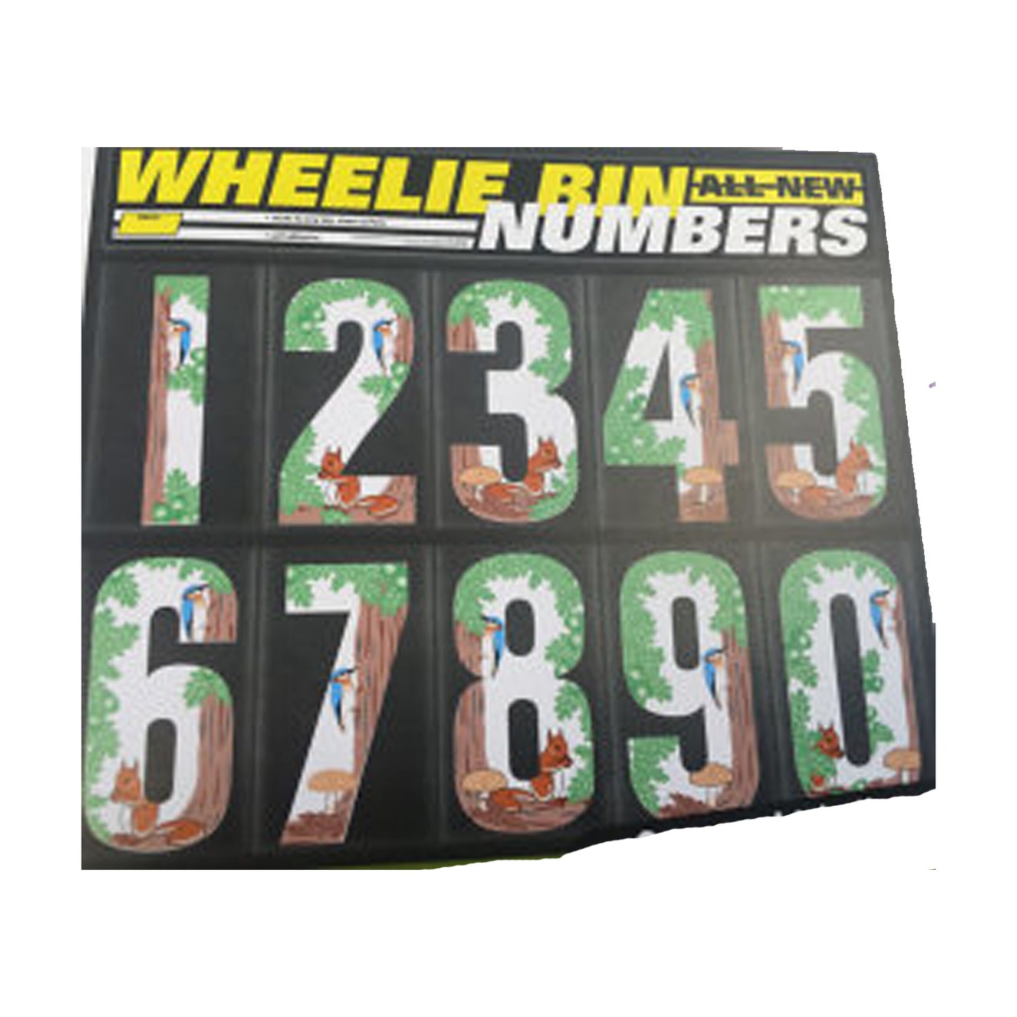 Squirrel Wheelie Bin Numbers 170mm