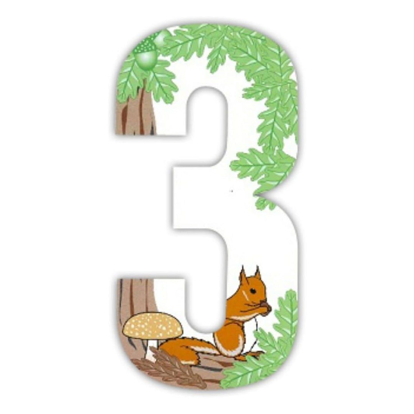 Squirrel Wheelie Bin Numbers 170mm