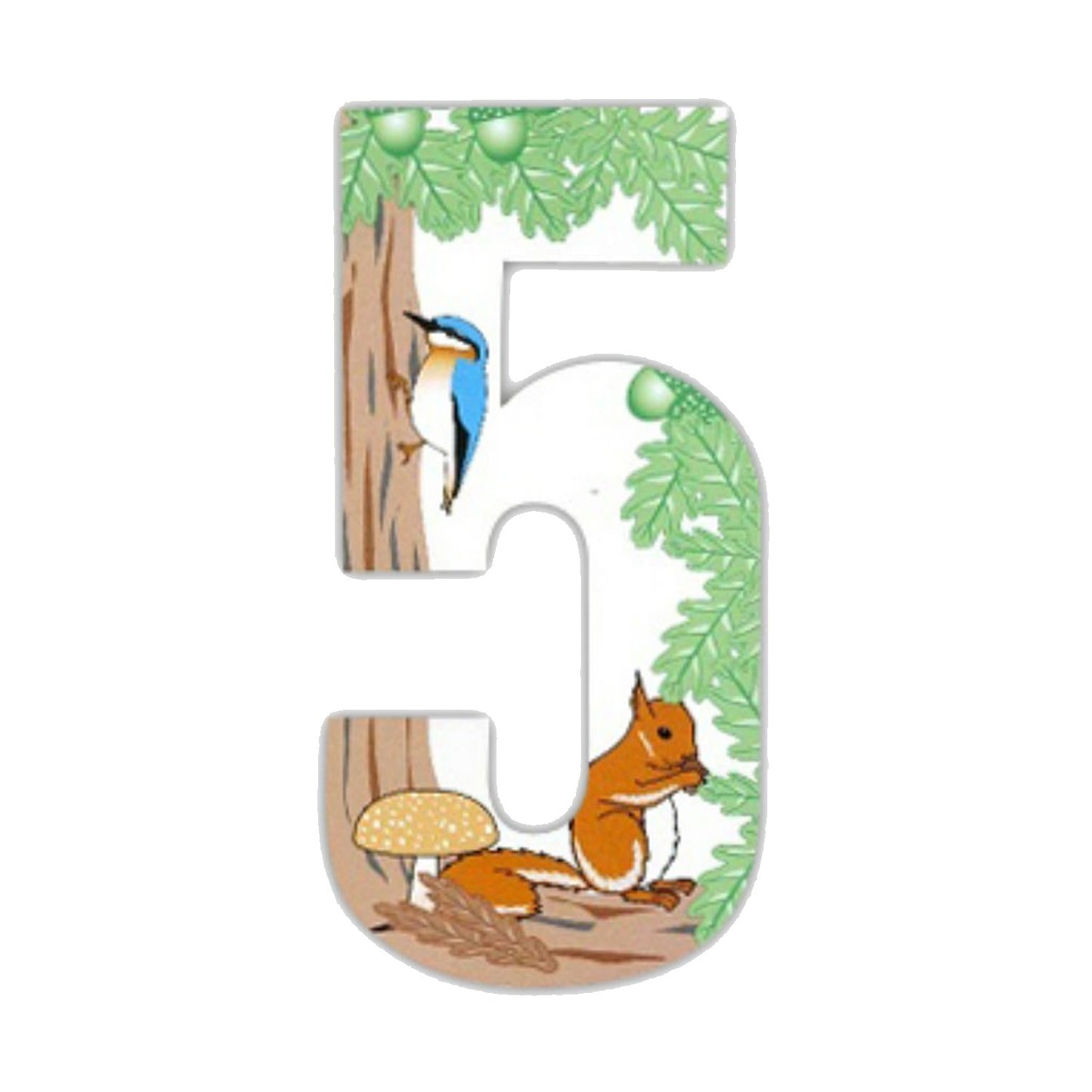 Squirrel Wheelie Bin Numbers 170mm
