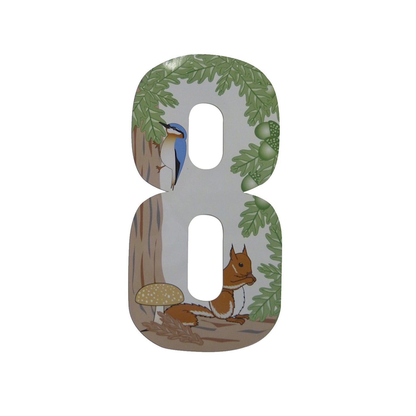 Squirrel Wheelie Bin Numbers 170mm