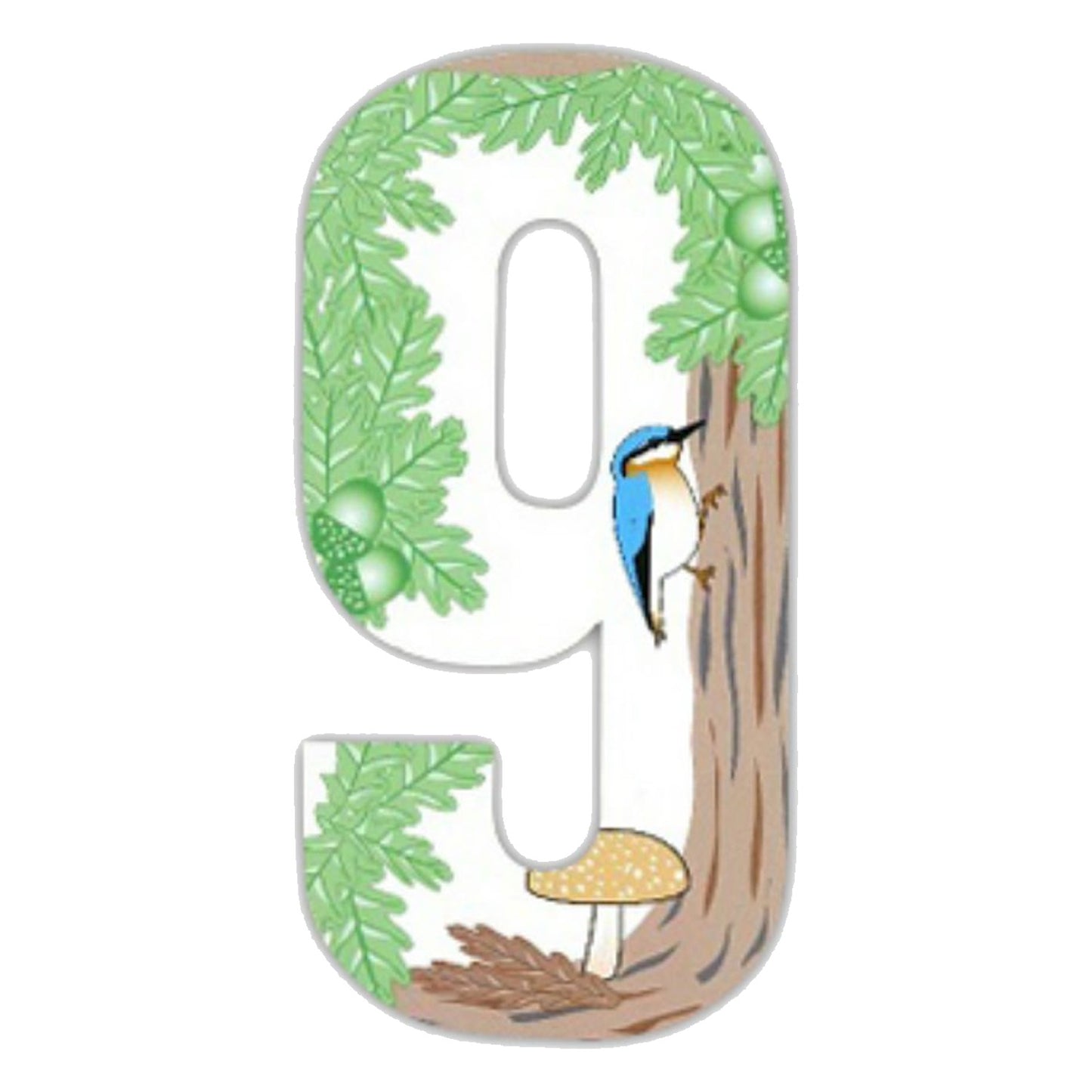 Squirrel Wheelie Bin Numbers 170mm