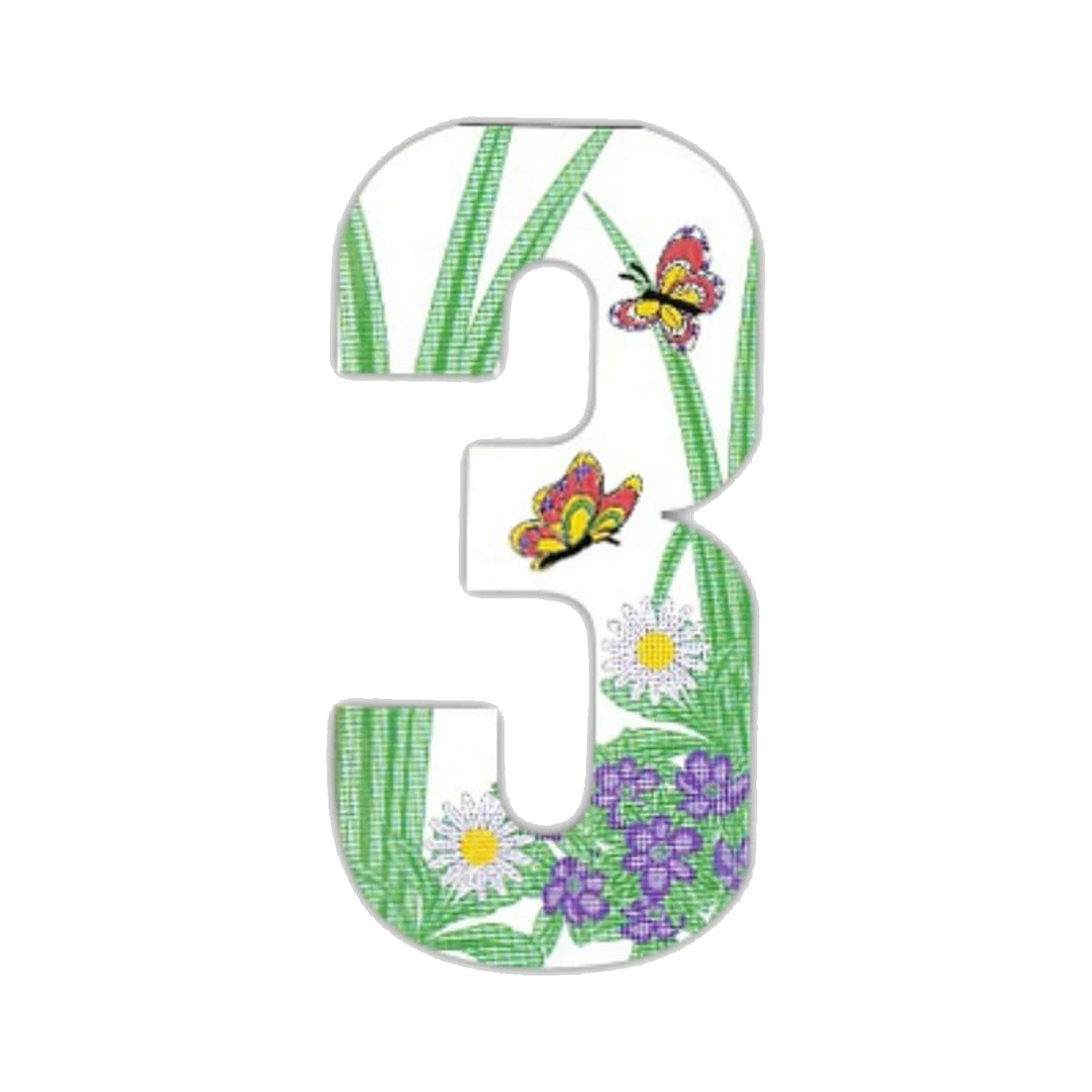 Butterfly Wheelie Bin Numbers 170mm