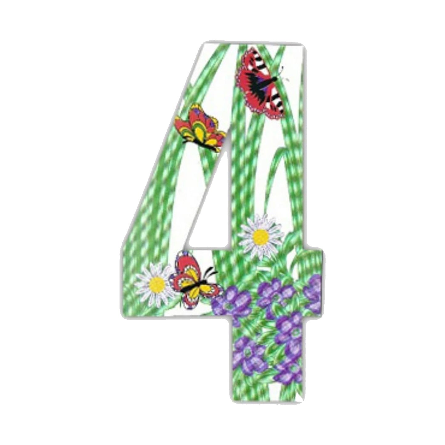 Butterfly Wheelie Bin Numbers 170mm