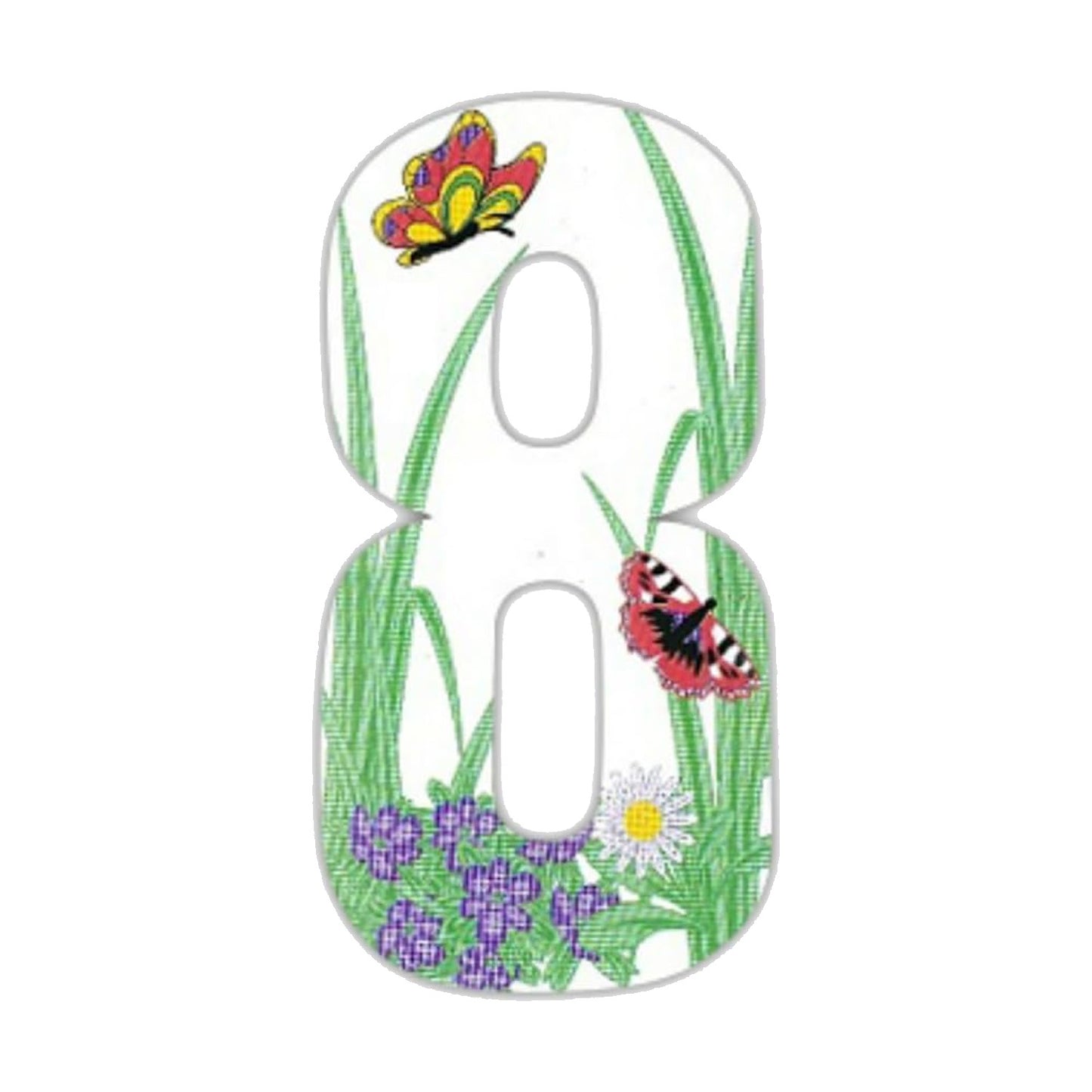 Butterfly Wheelie Bin Numbers 170mm