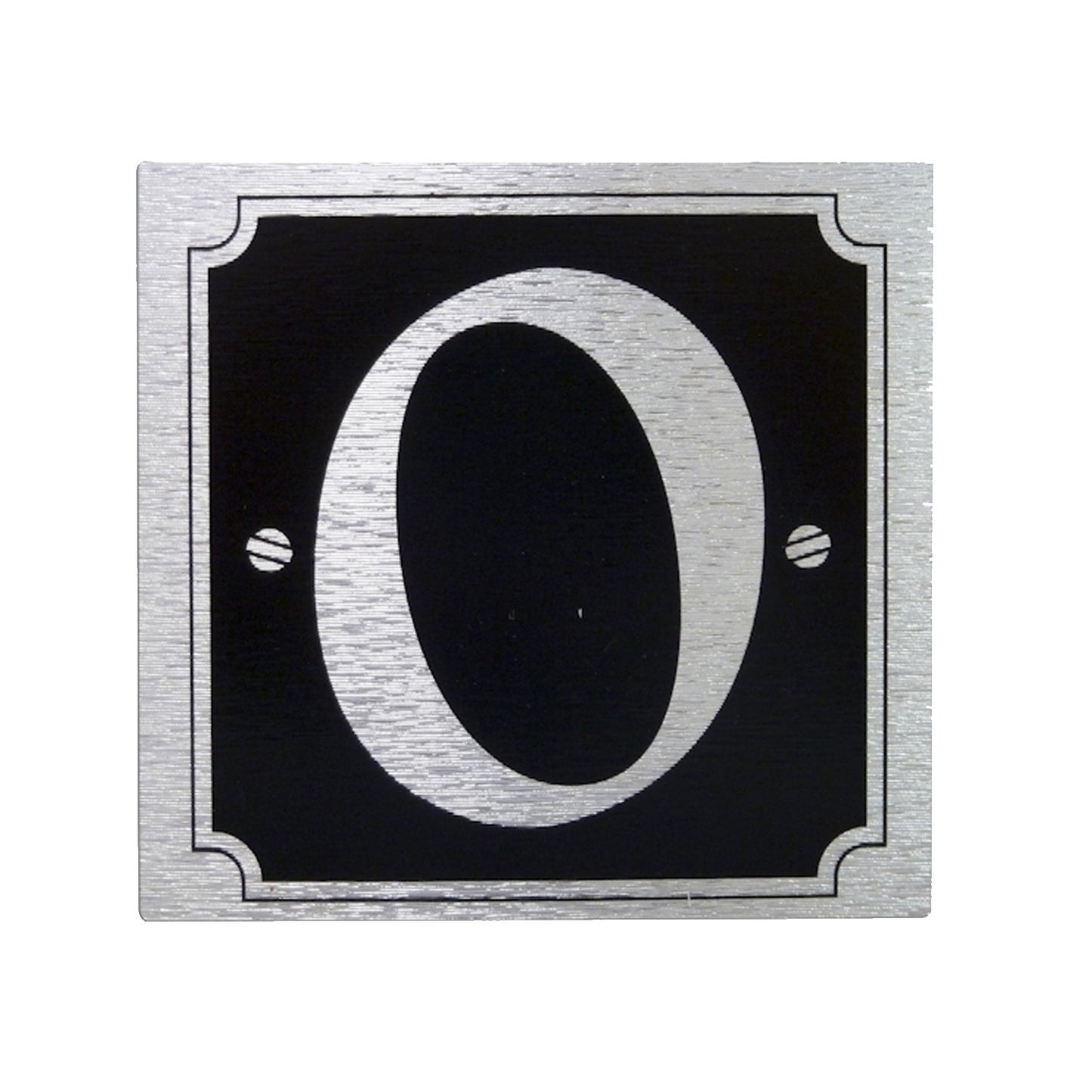 House & Gate Numbers (Silver on Black)