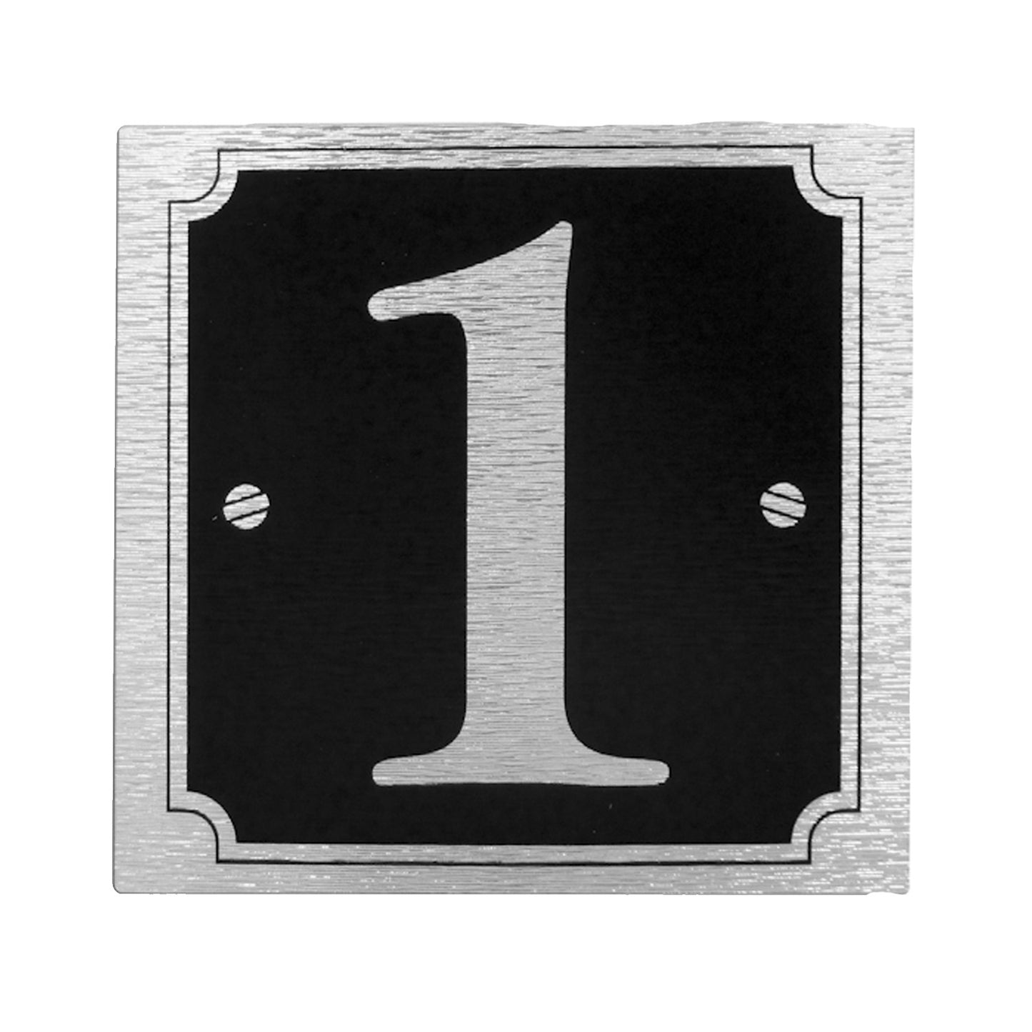 House & Gate Numbers (Silver on Black)