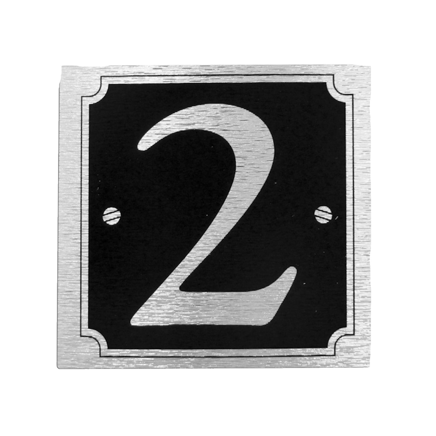 House & Gate Numbers (Silver on Black)