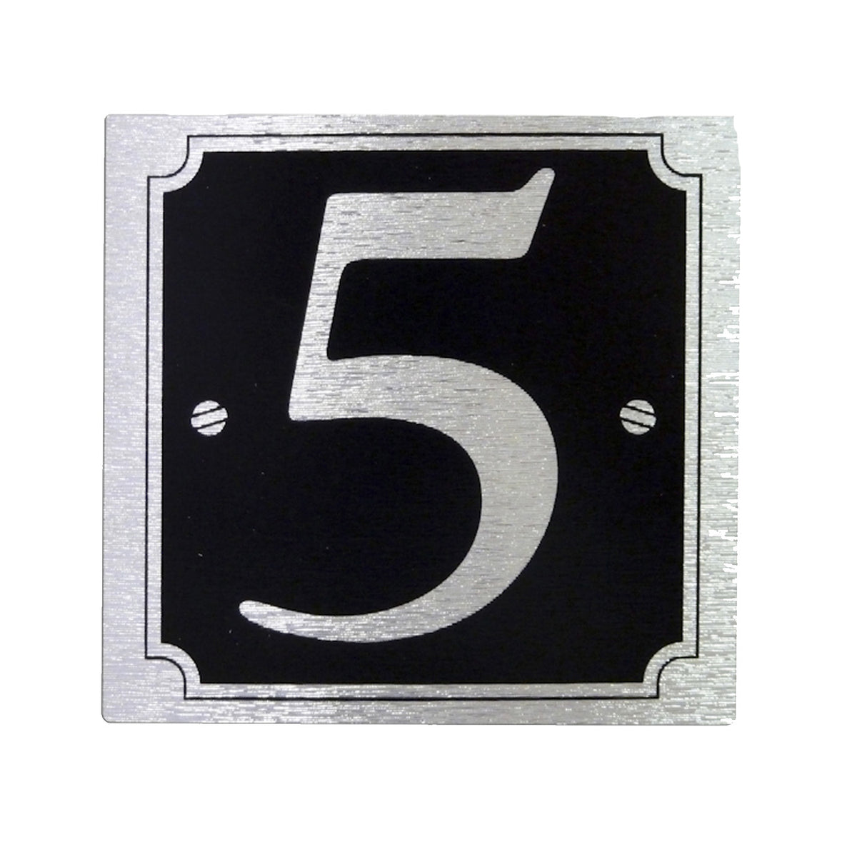 White Gate Numbers House & Gate Numbers (Silver on Black) – Murpak Ltd