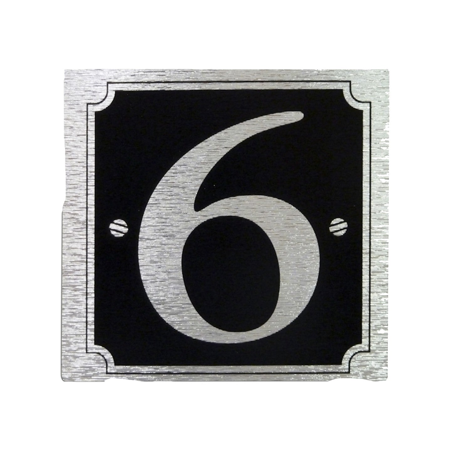 House & Gate Numbers (Silver on Black)