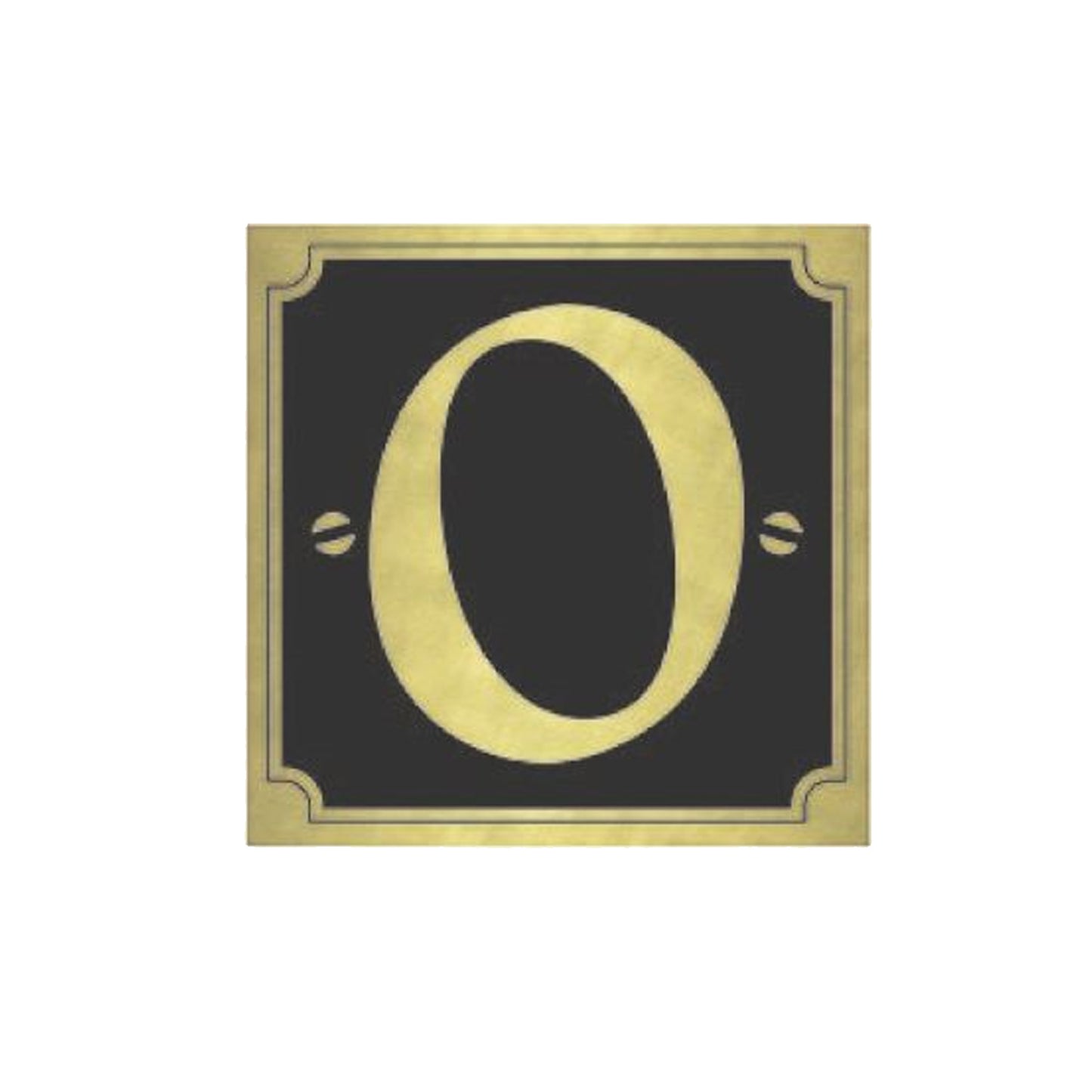 House & Gate Numbers (Gold on Black)