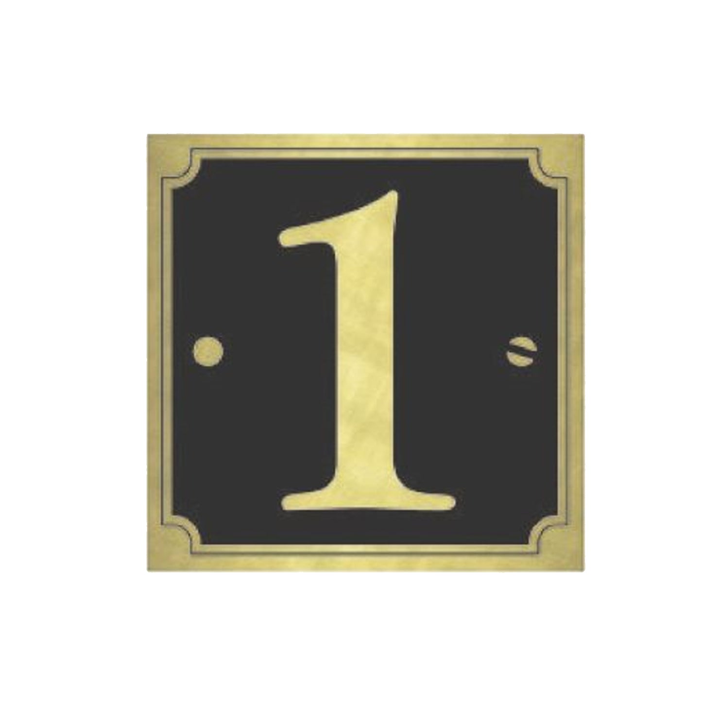 House & Gate Numbers (Gold on Black)