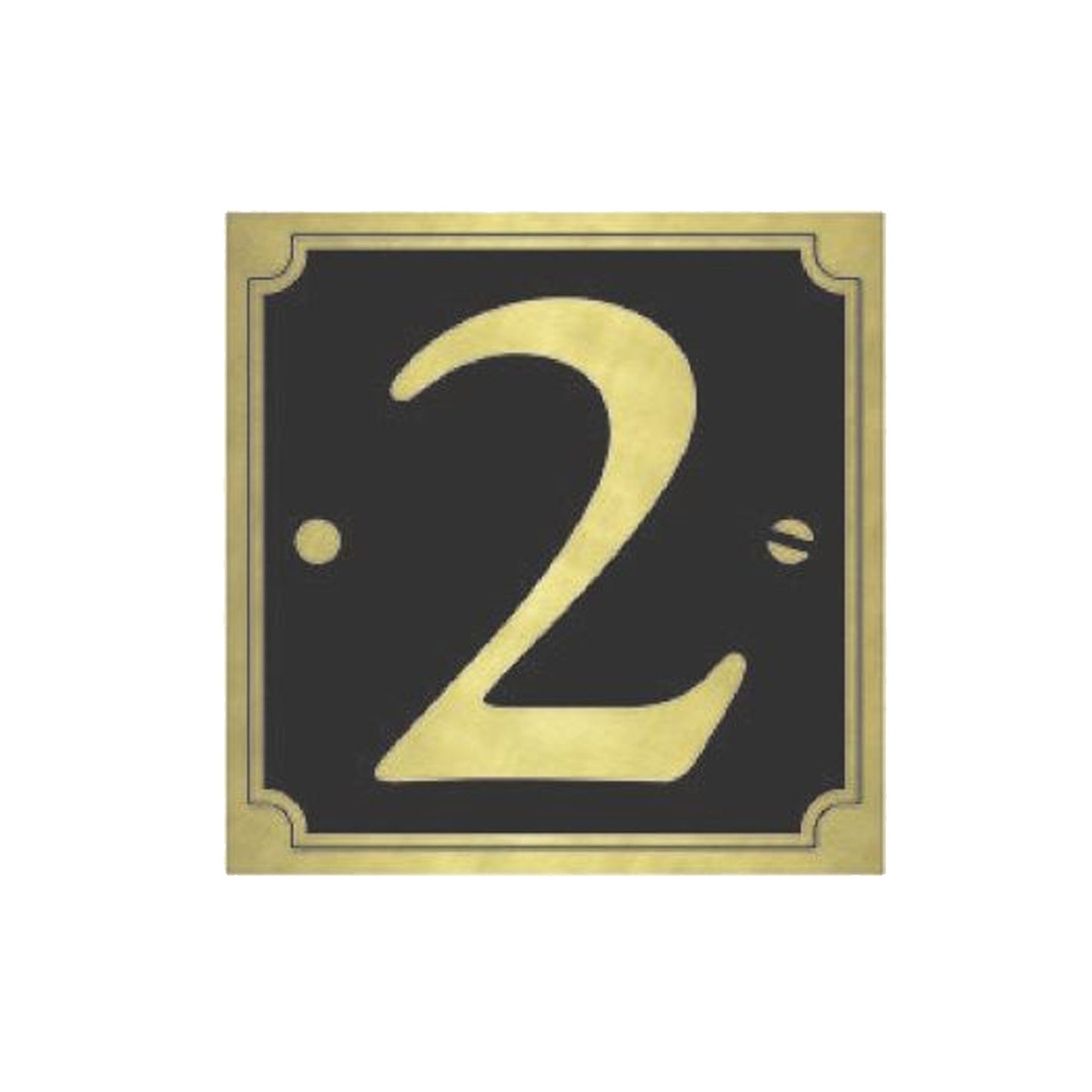 House & Gate Numbers (Gold on Black)
