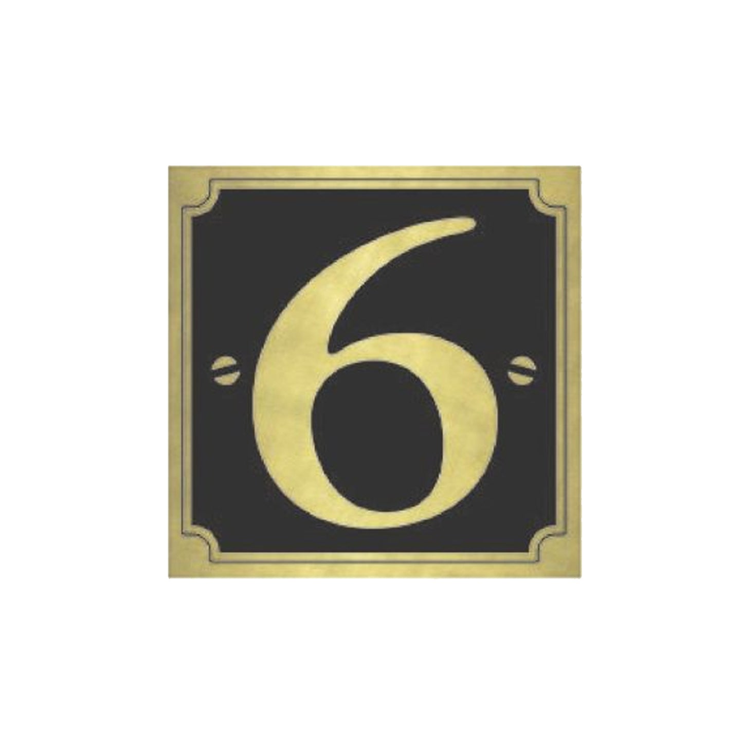 House & Gate Numbers (Gold on Black)