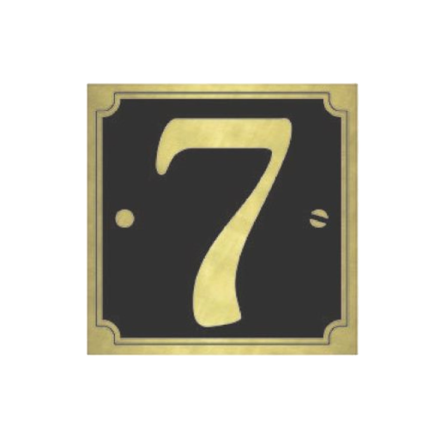 House & Gate Numbers (Gold on Black)