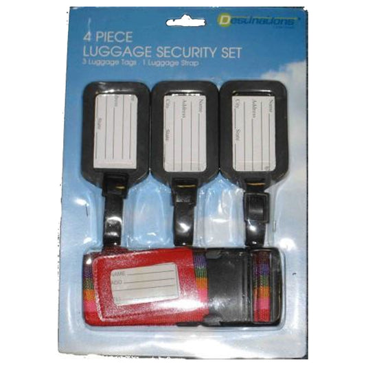 4 Piece Luggage Strap Set