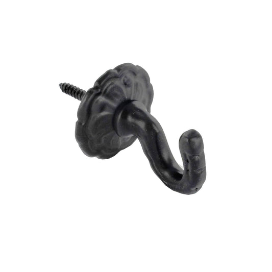 Curtain Tie Back Hooks Black