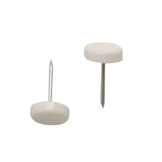 Nail In Furniture Glides White