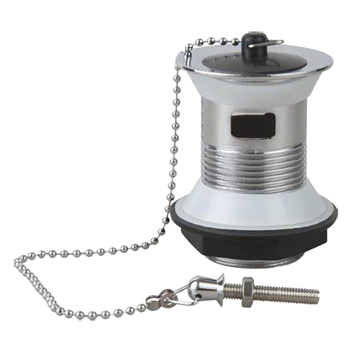 Basin Waste with Plug, Chain & Stay