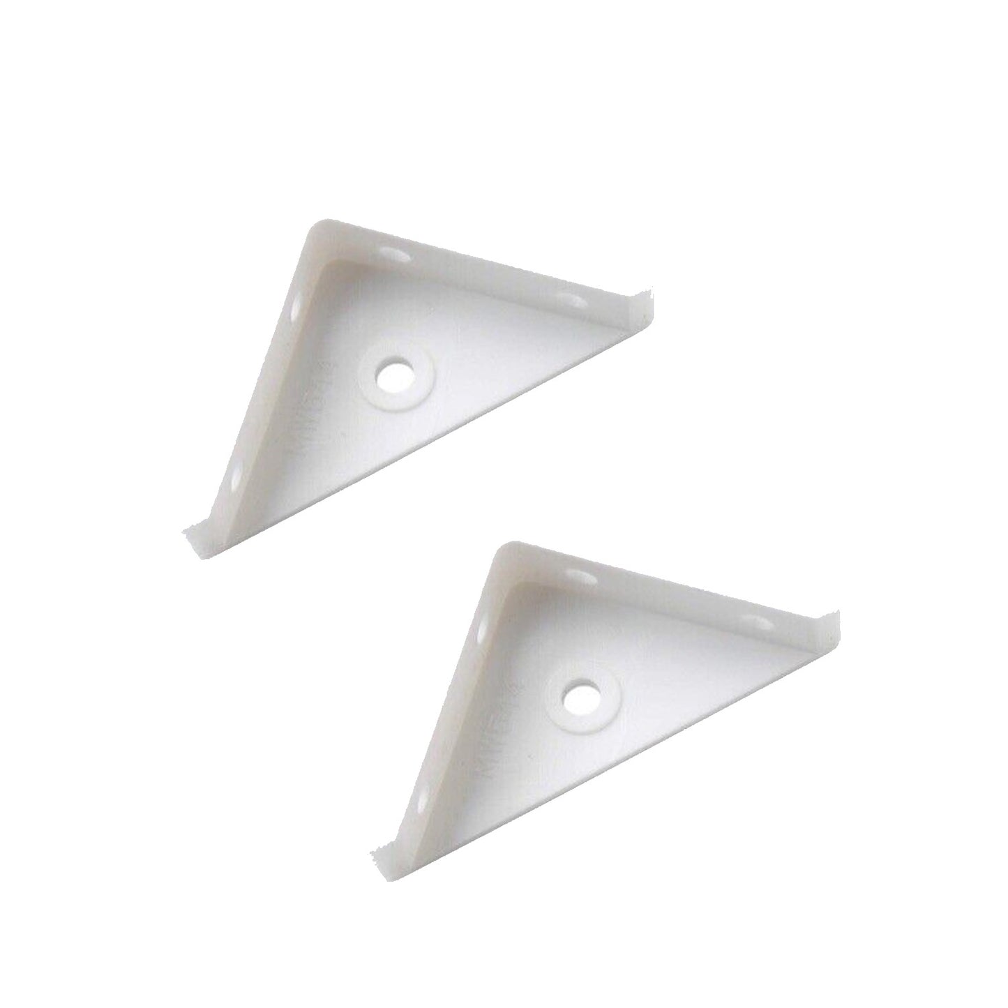 White Plastic Corner Brackets