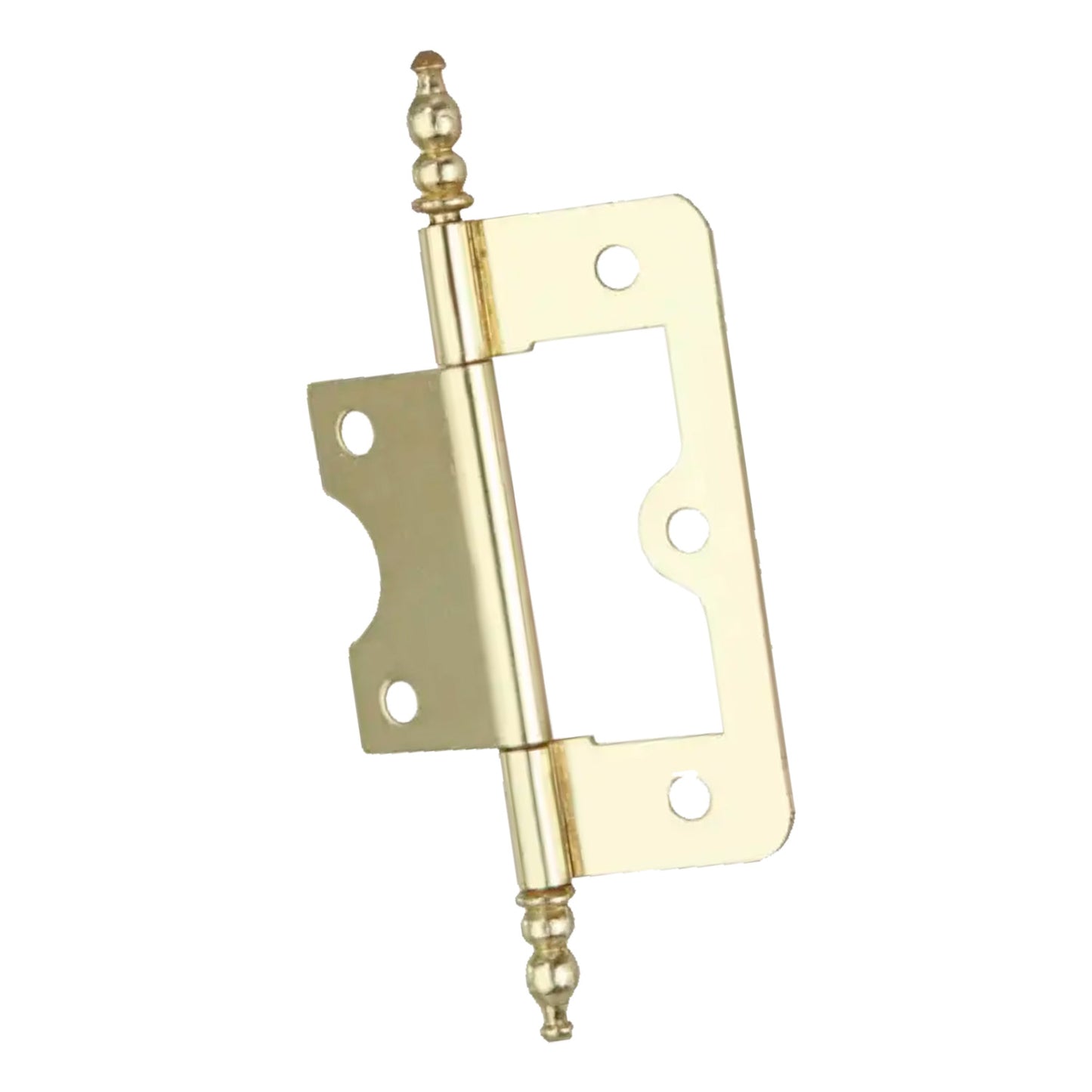Finial Flush Hinge Electro Brassed