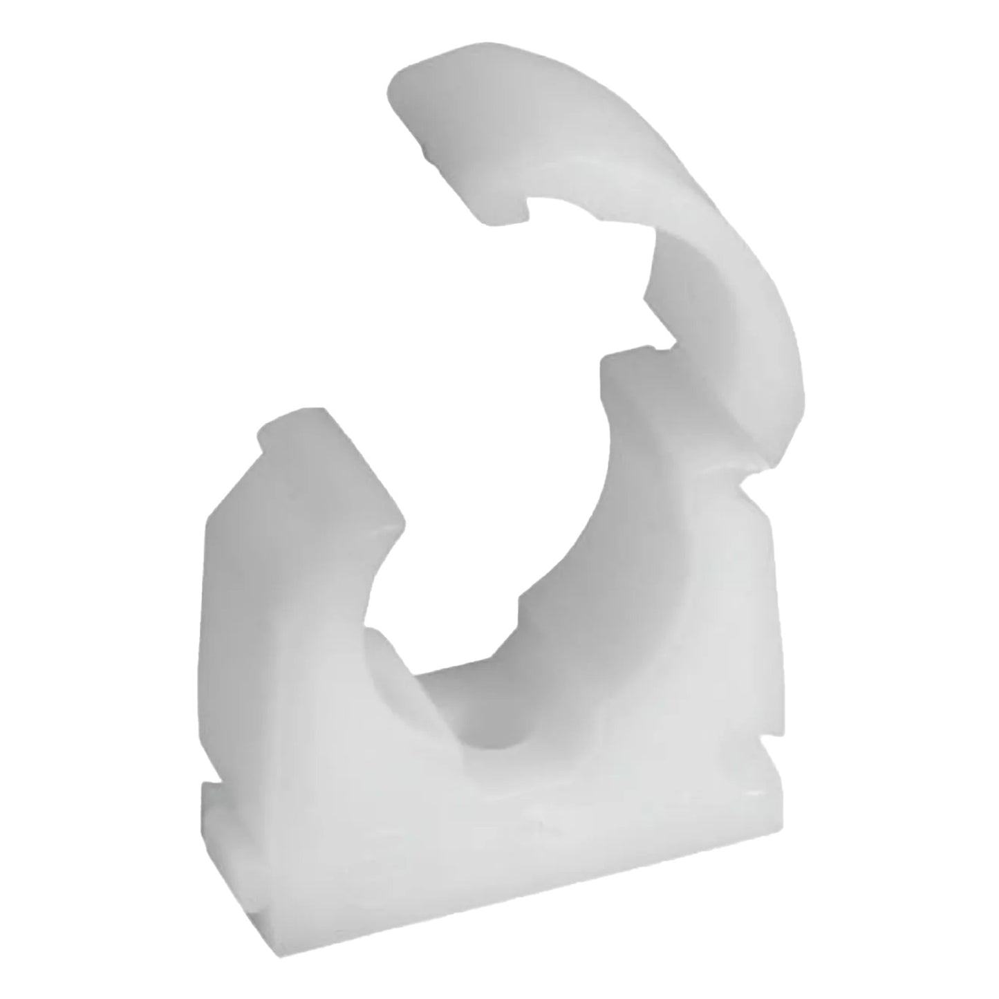 White Snap Lid Pipe Clips