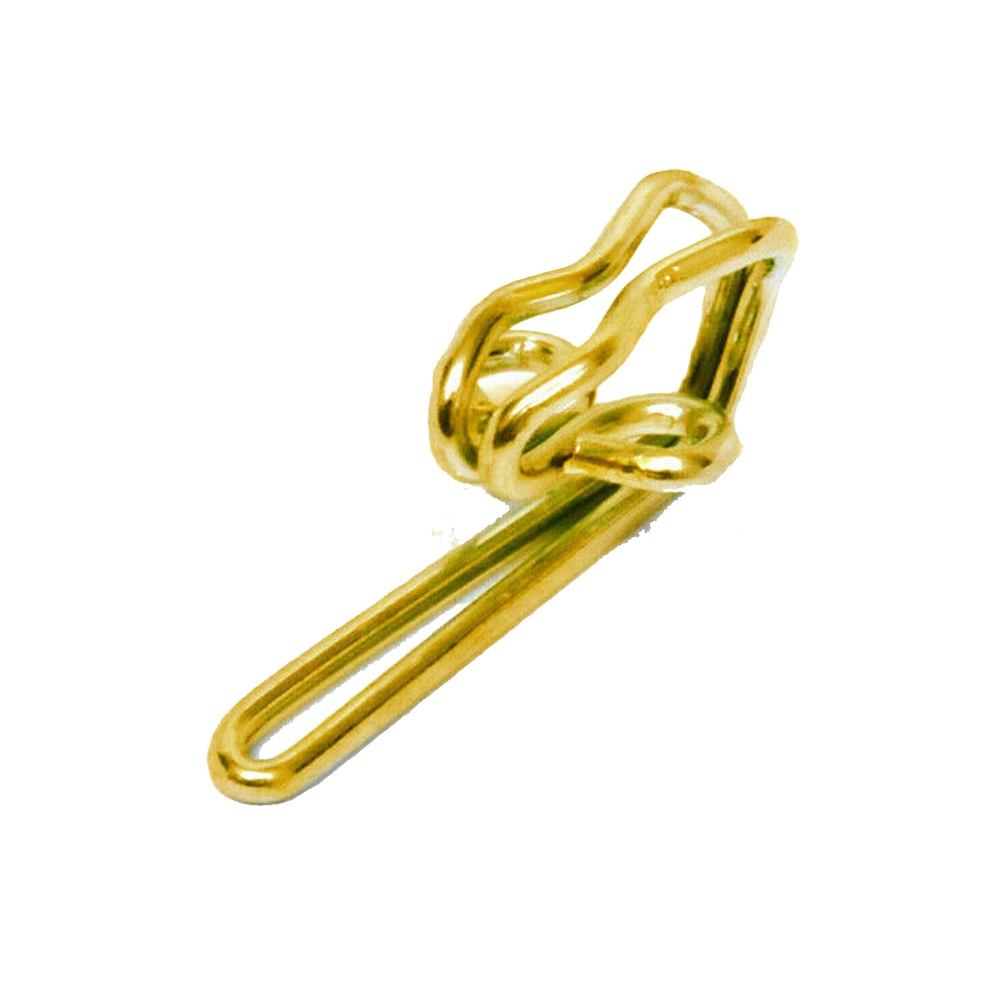 Wire Curtain Hook (Brassed)