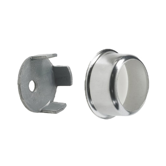 Chrome Invisifix Rail End Sockets