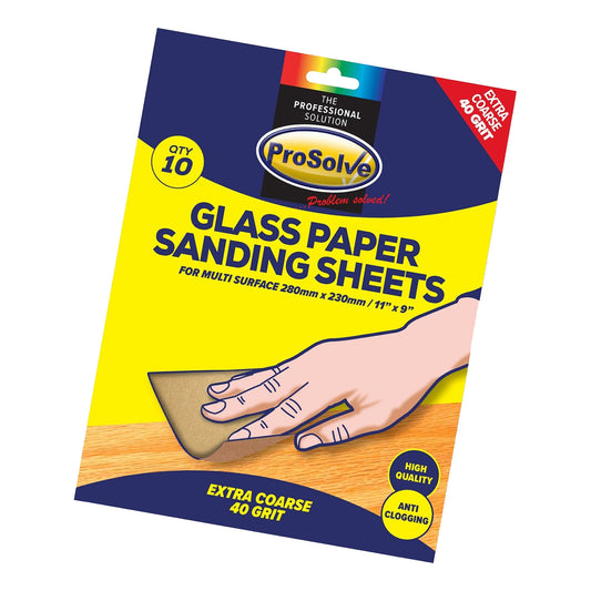 Glass Paper 230x280mm (10pk)