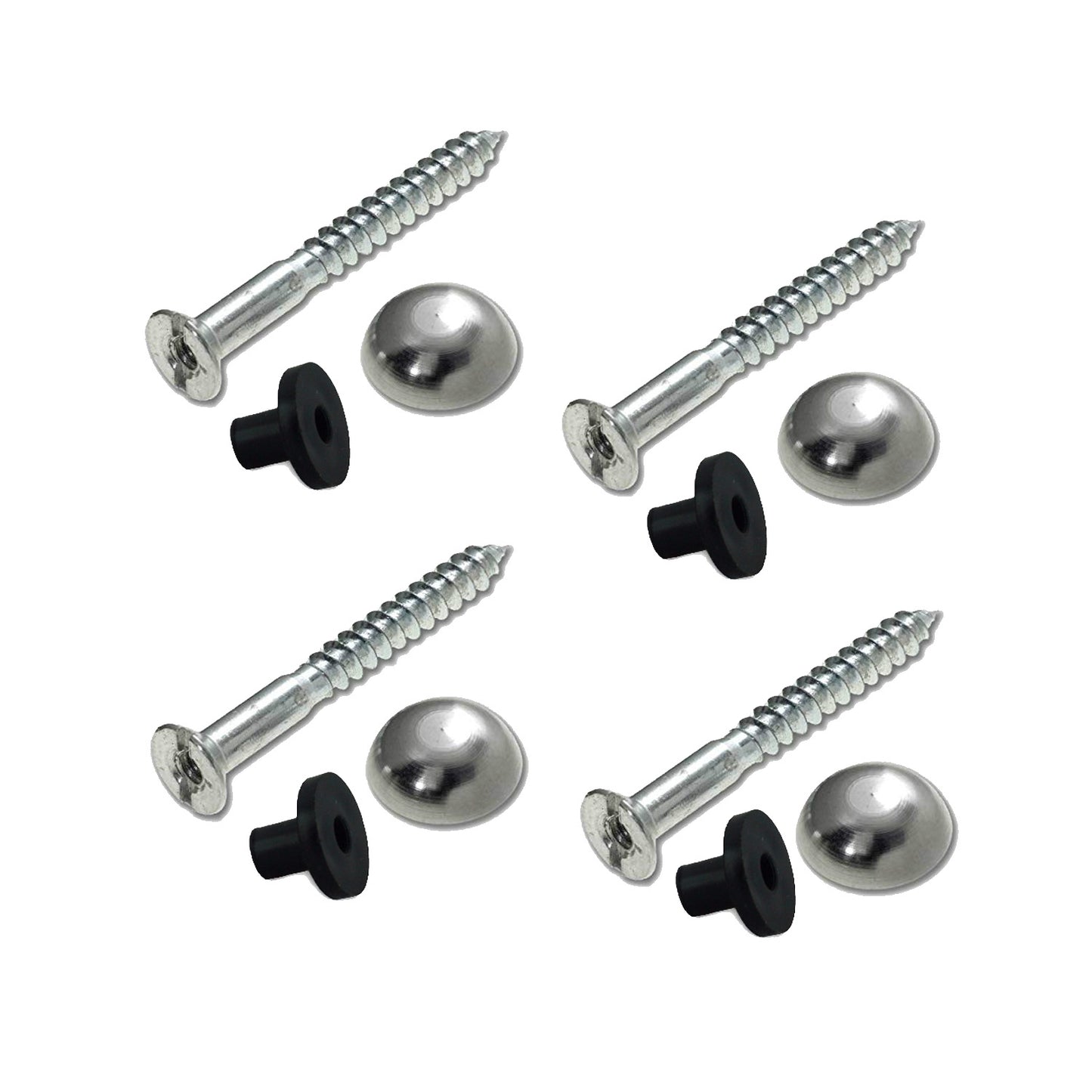 Mirror Screws c/w Dome Caps and Washers