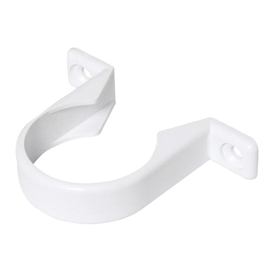 White Pipe Clips for Waste Pipe