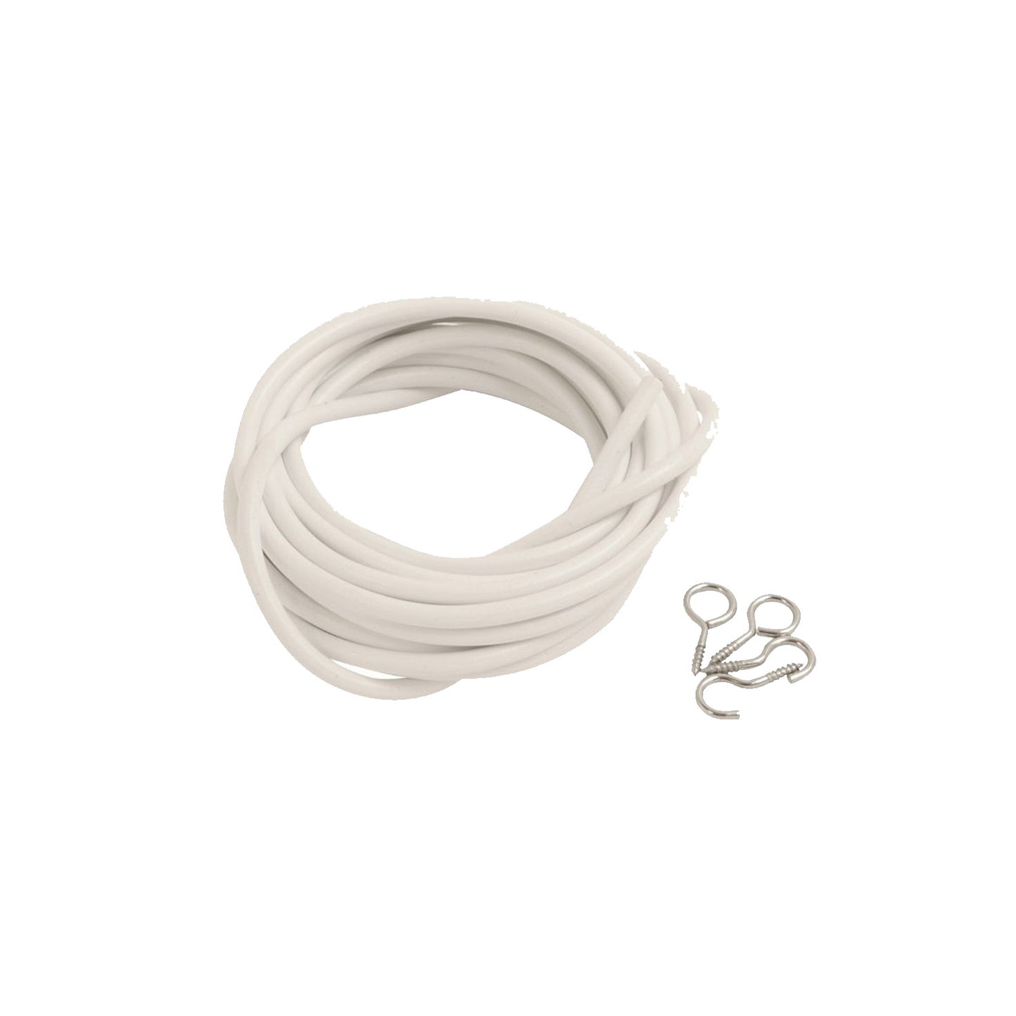 Curtain Wire with Hooks & Eyes