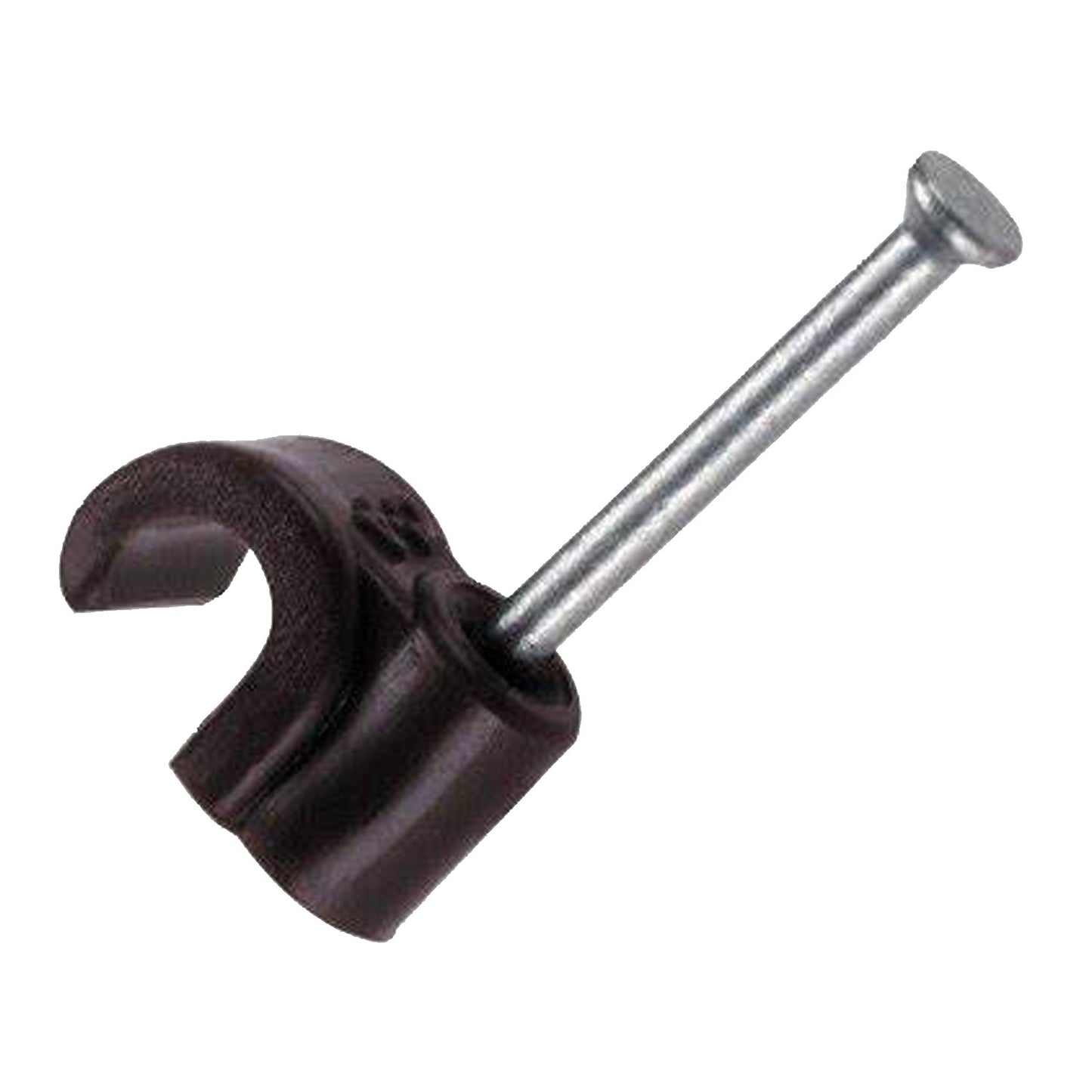 Black Round Cable Clips