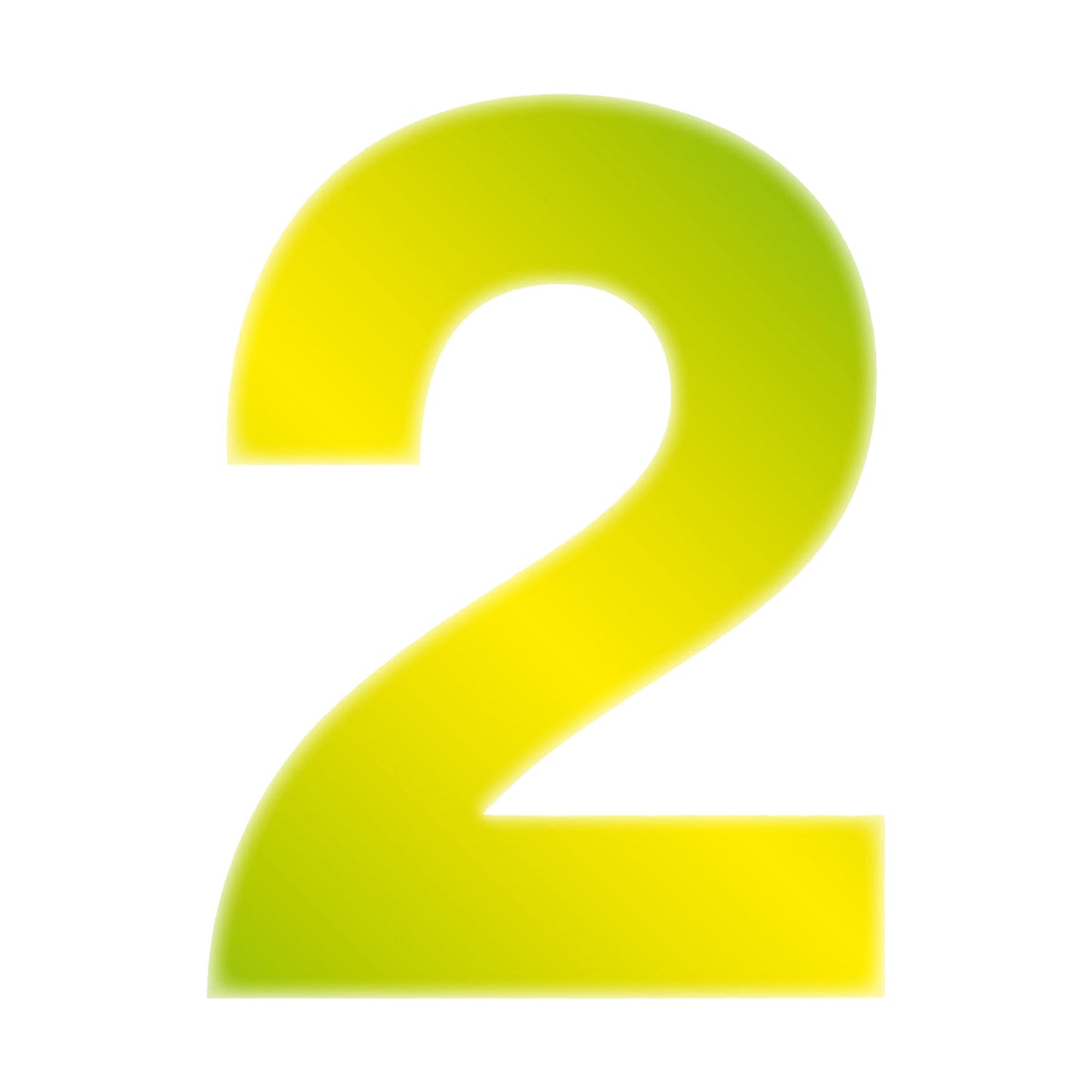 Hi-Vis Yellow Wheelie Bin Numbers 170mm