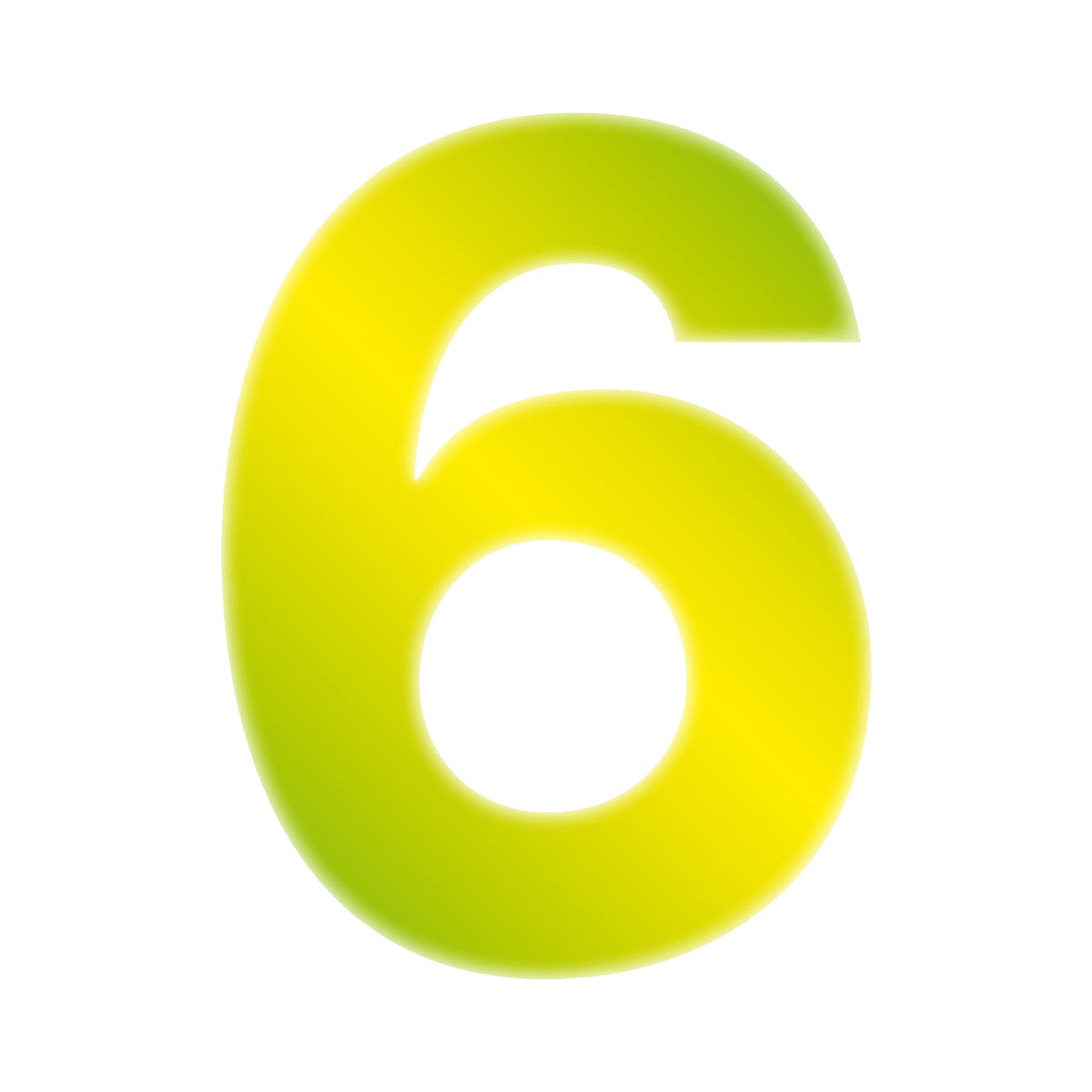 Hi-Vis Yellow Wheelie Bin Numbers 170mm