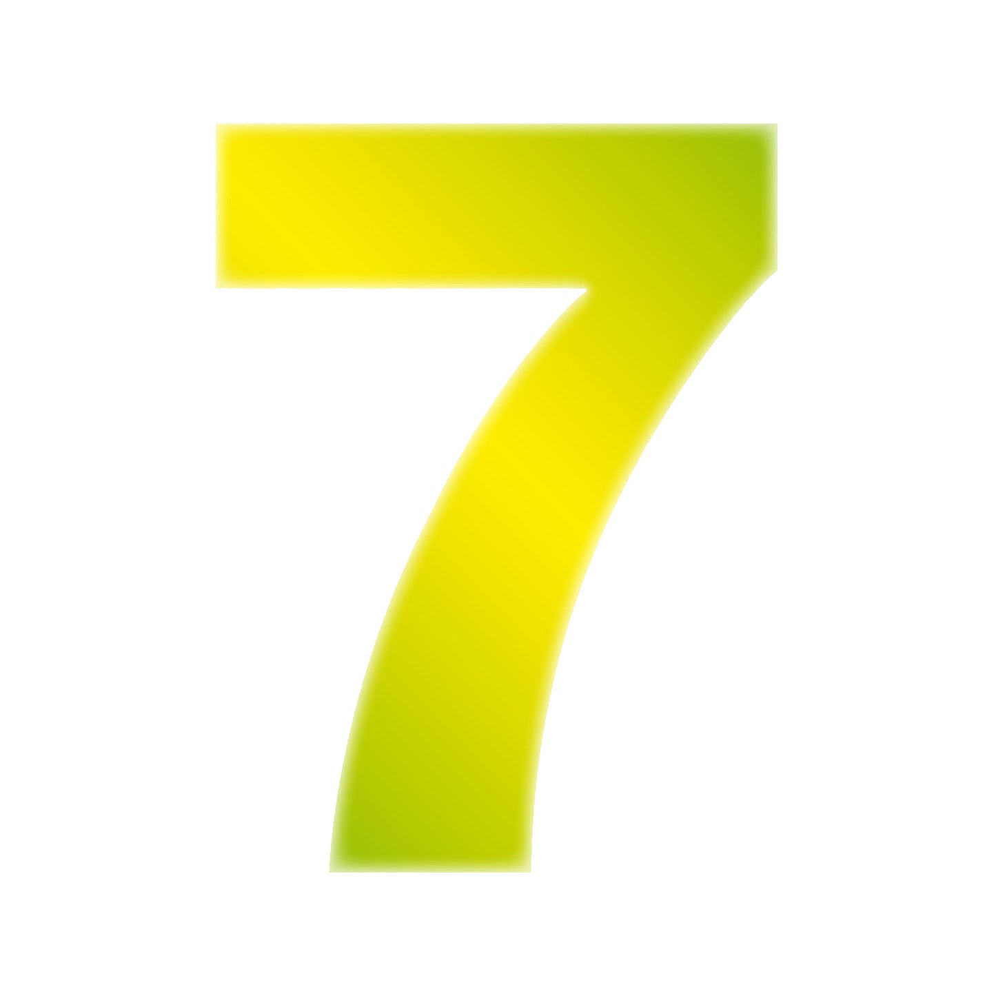 Hi-Vis Yellow Wheelie Bin Numbers 170mm