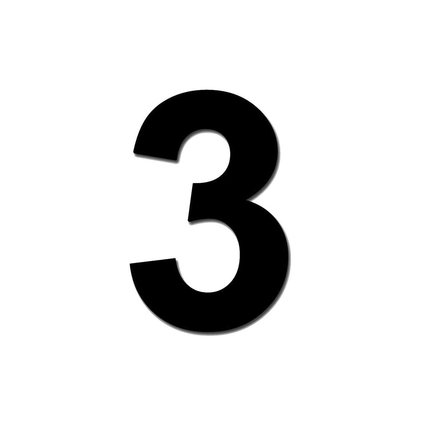 80mm Black Self Adhesive Numbers & Letters