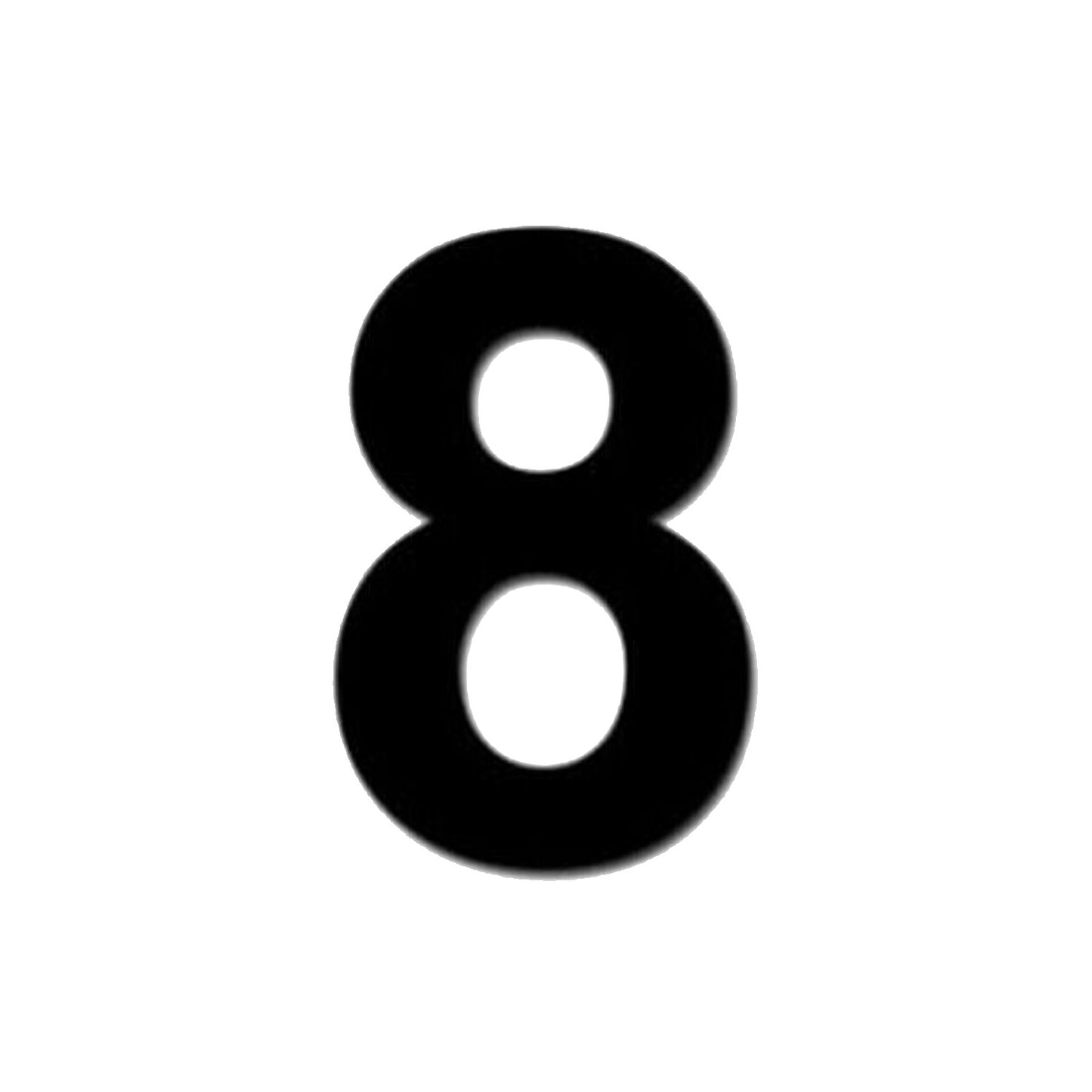 80mm Black Self Adhesive Numbers & Letters