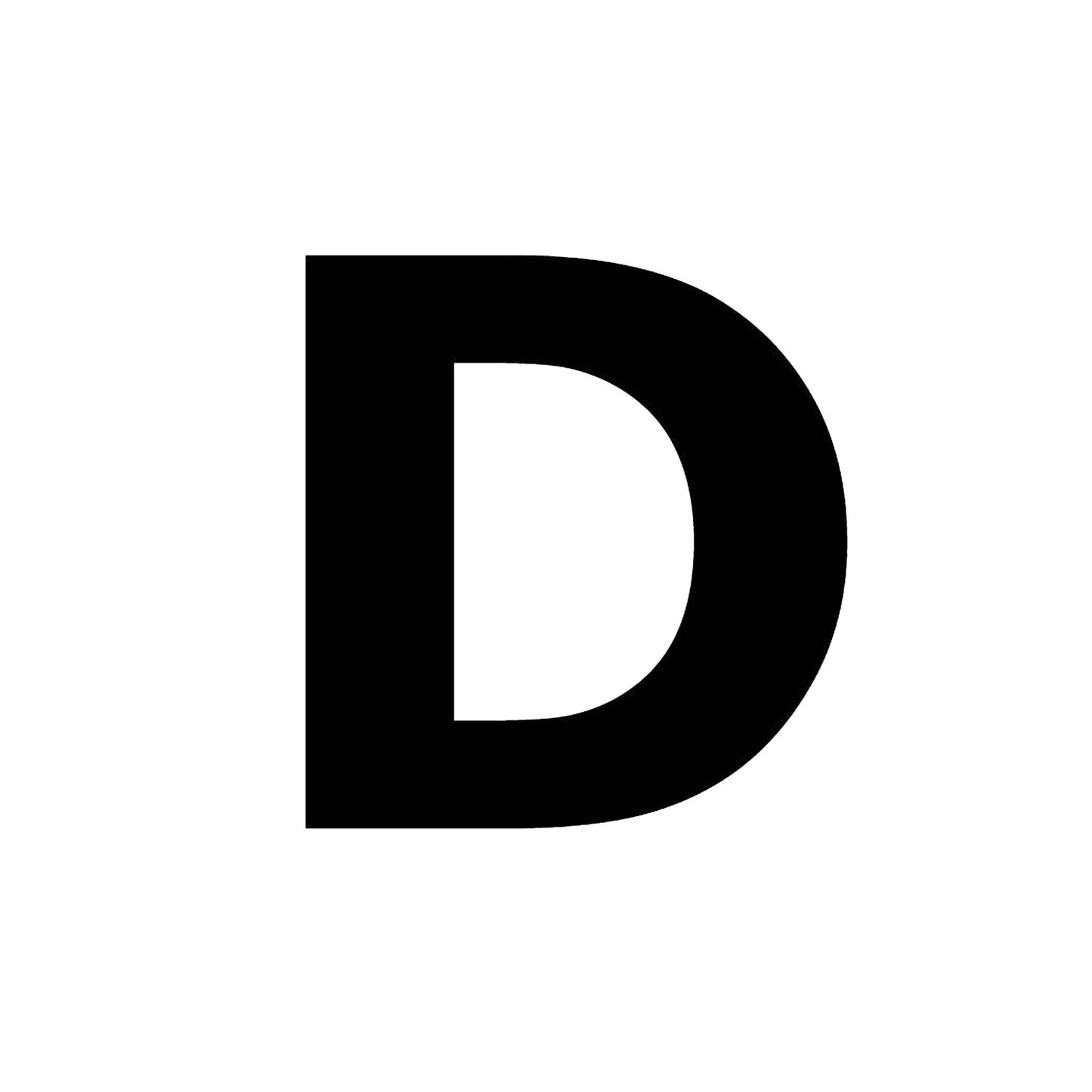 80mm Black Self Adhesive Numbers & Letters