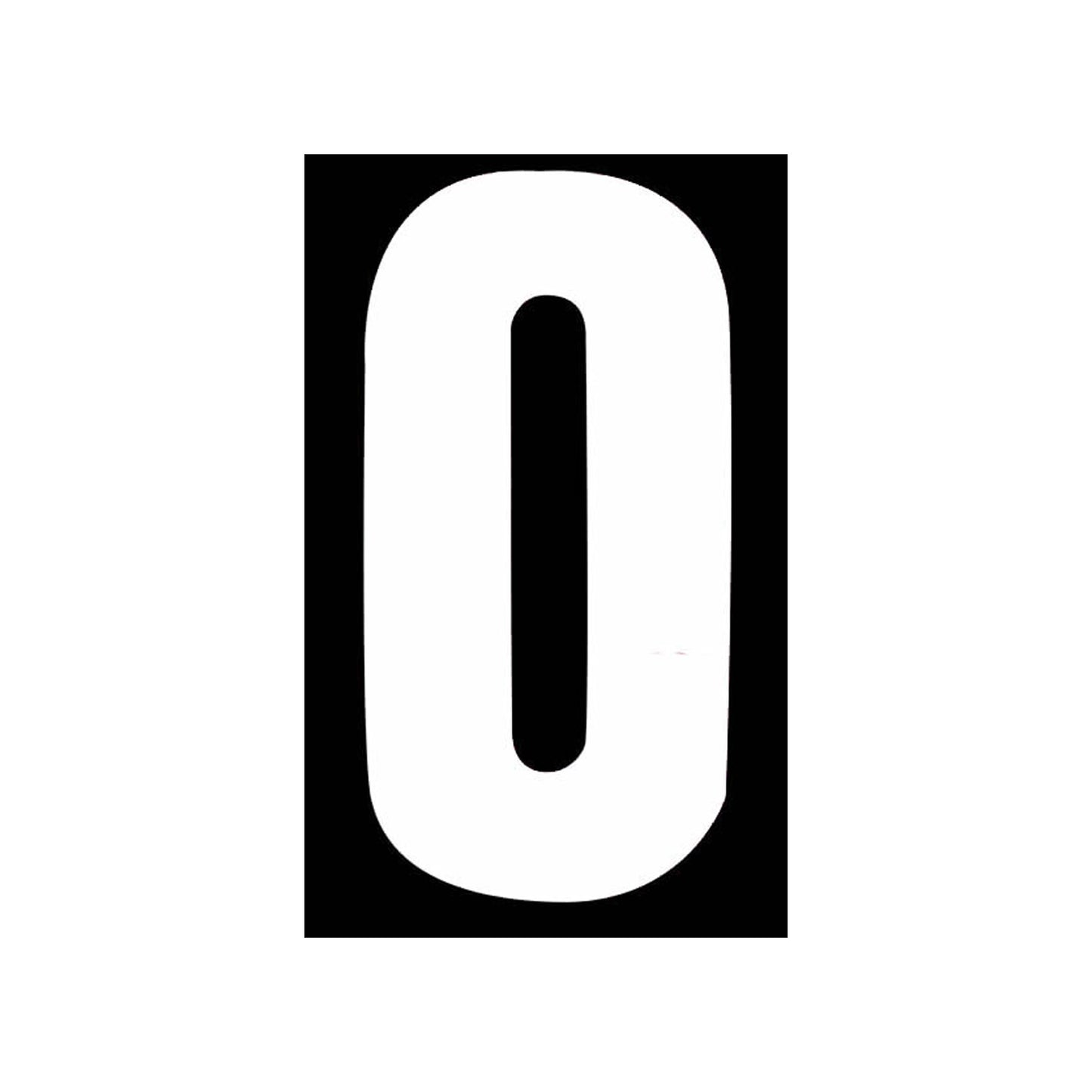 White Wheelie Bin Numbers 170mm