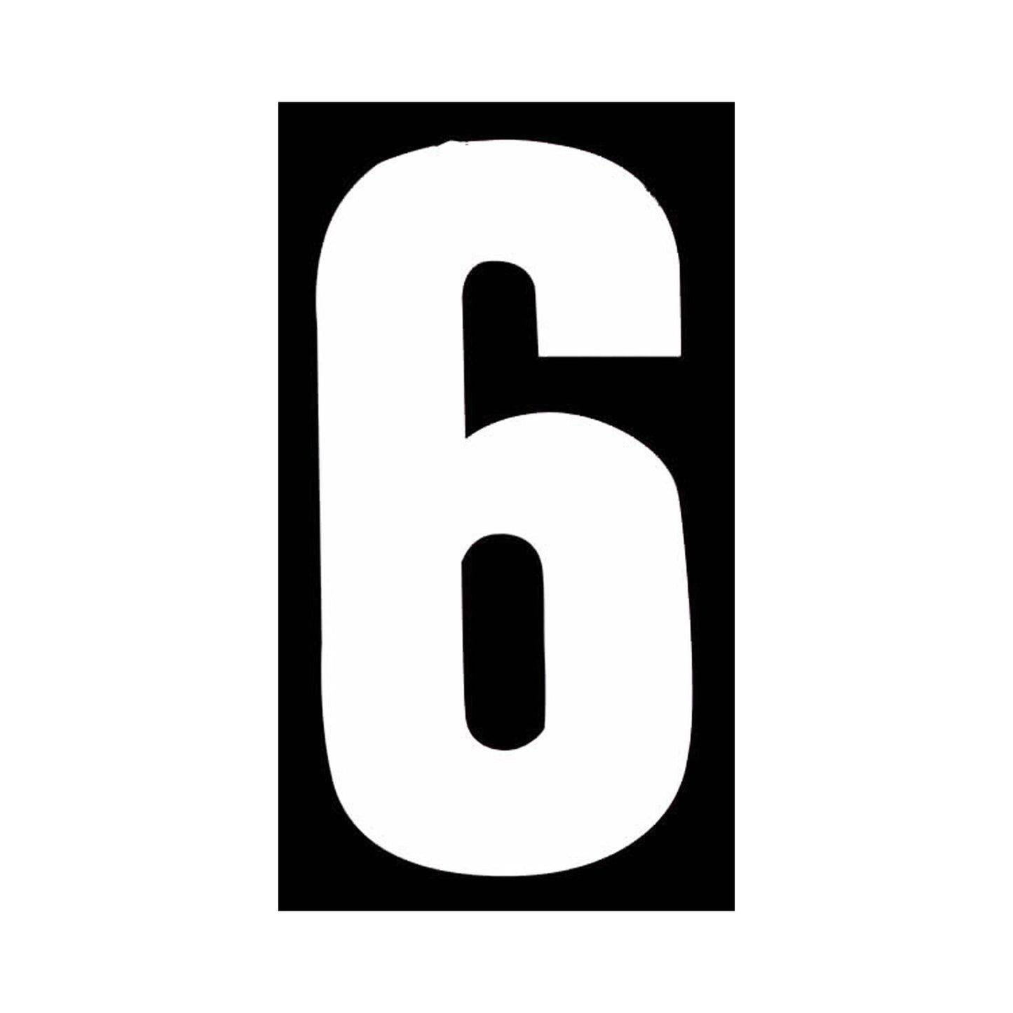 White Wheelie Bin Numbers 170mm