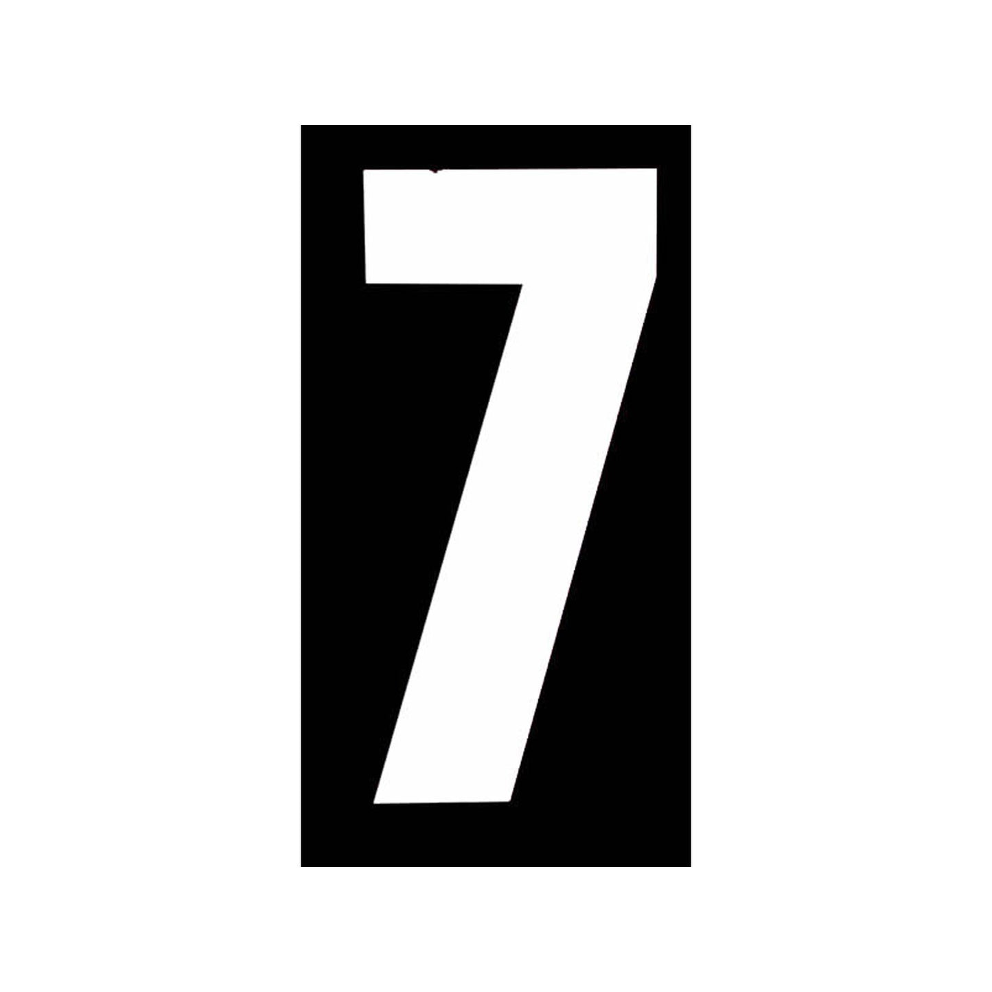 White Wheelie Bin Numbers 170mm