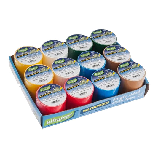 Waterproof Cloth Tape 50mm x 4.5m (12pk)